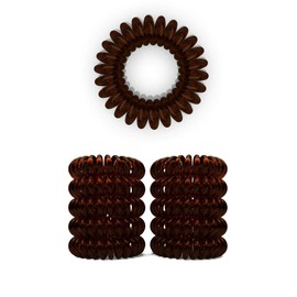 Spiral Hair Scrunchie, Transparent / Black / Brown / Metallic, Various Colours and Sizes Available