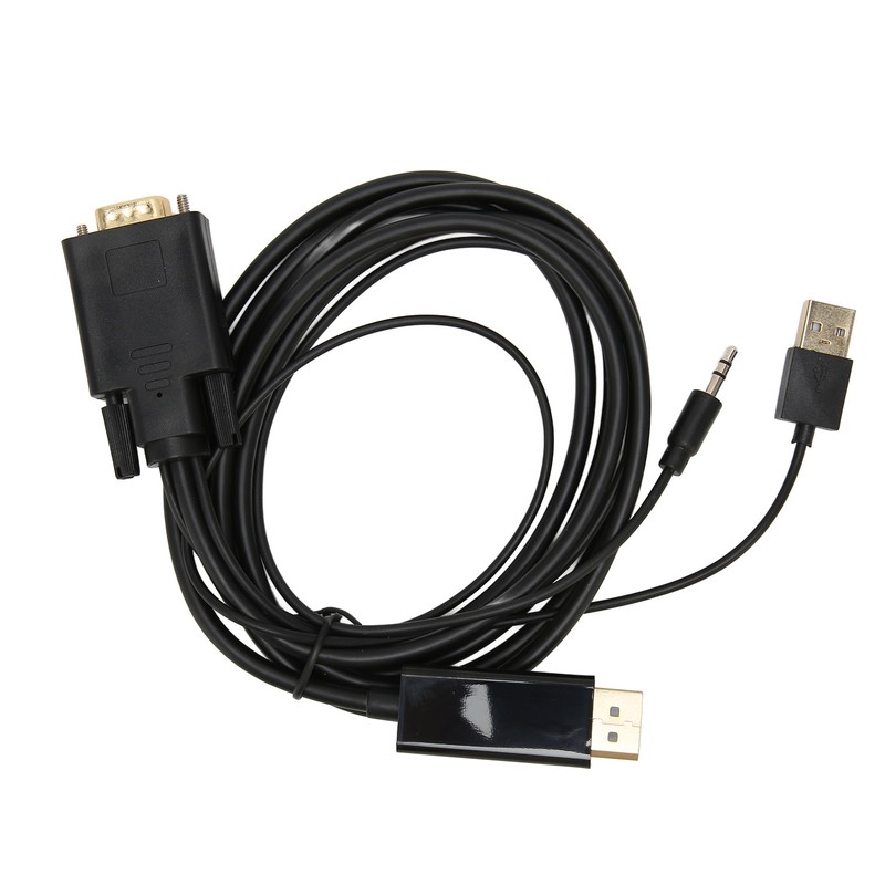 VGA to DP Connector Cable HD Video Converter Cable with