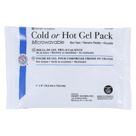 Henry Schein Reusable Hot and Cold Gel Packs, 4" x 6" (4 Pack)