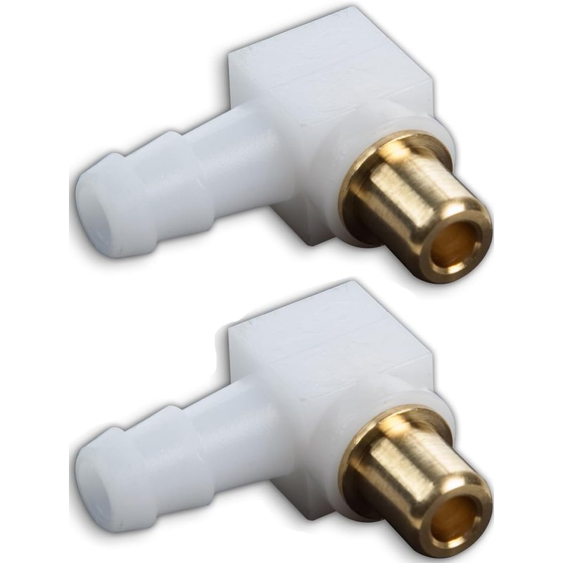 SAOIGEJUA (2Pack) Carburetor Fuel Fitting Elbow Carb Hose Connector Fits