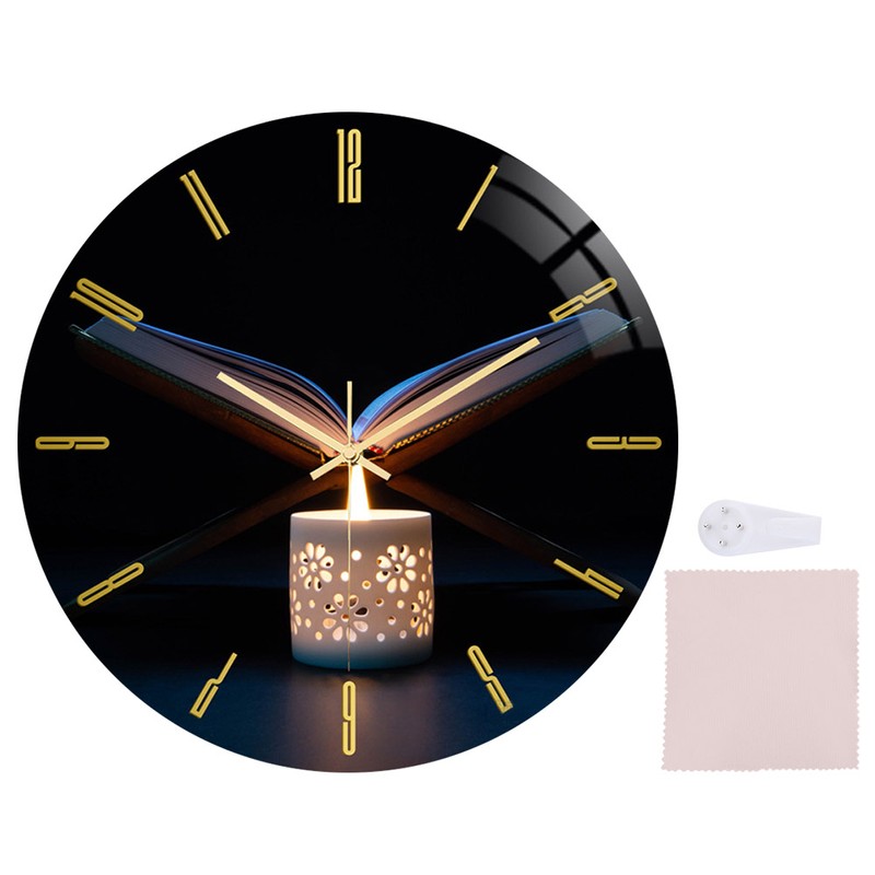 Simple Fashion Wall Clock 3D Acrylic Clock for Bedroom Living
