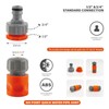 IMOR 4 Piece Quick Connect Starter Set,Hose Fittings 1/2 Inch