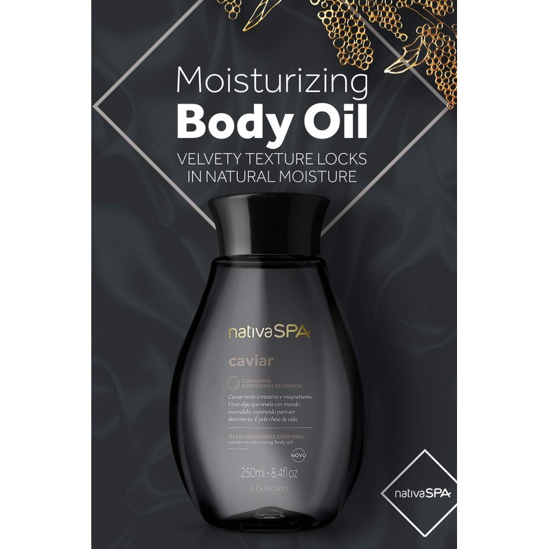 Boticario Nativa Spa (Caviar) - Oleo Hidratante Corporal 250 Ml