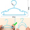 Kids Hangers, 40Pack Plastic Durable Clothes Hanger Ideal for Closet