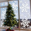 Extra Large Snowflake Window Clings Christmas Decorations, White Snowflakes Clings