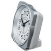 Seiko Clock KR335S Table Clock, Silver Metallic, Body Size: 4.3