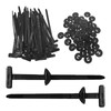 50 Pcs Nylon Universal Cable Tie Buckle,Heavy Duty Self-Locking Nylon