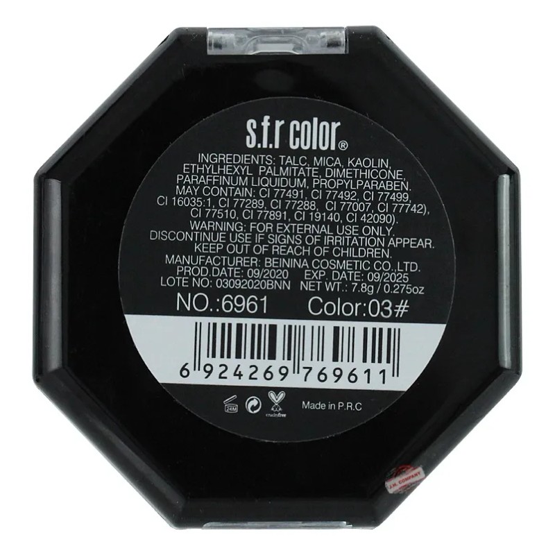 Rubor Beauty Sweet Heart Blusher Brillo Maquillaje Mejillas Tono 3