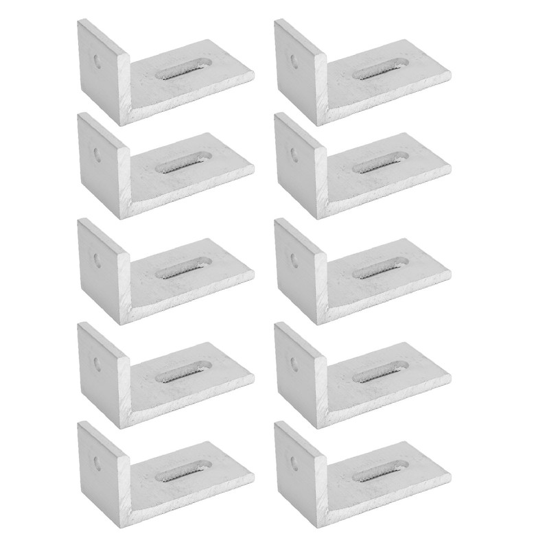 10PCS L Foot Solar Mount Aluminum Alloy Photovoltaic Panel Mounting