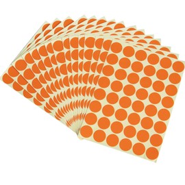 1" Color Coding Sticker Labels, Removable Sticky Round Circle Dot Sticker Labels for Classroom, Office, Home, Small Business Labeling Marking, 720 PCS Per Pack (Orange)
