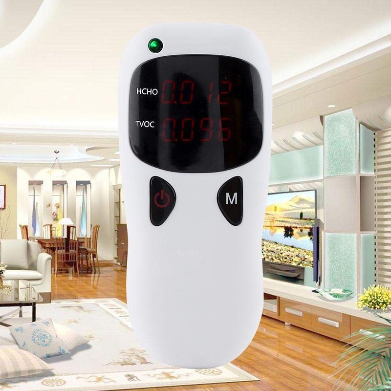 ASHATA Meter, Digital Formaldehyde Detector, Air Quality Meter, LED Screen,