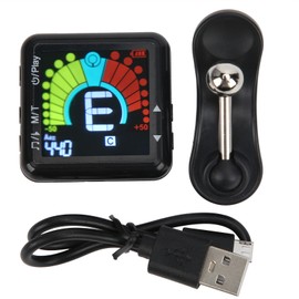 Metronome Tuner Clipon Rechargeable 2 in 1 Multifunctional String Instrument Tuning Device