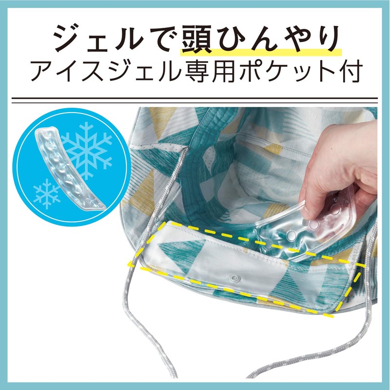 Elecom HCC-H21BU Cool Hat Contact Cooling Feeling Heat Prevention Goods