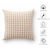 GAMUSI Set of 2 Checked Gingham Cushion Covers 45 x