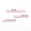 SEMTIM Nail Tips, 24 Pieces, Medium, Short False Nails, Short
