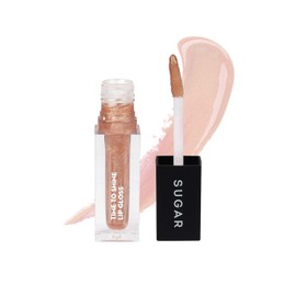 SUGAR Cosmetics Time To Shine Lip Gloss - 10 Princess Aurora (Golden beige with shimmer; Sheer Gold Shimmer) Non-Sticky Formula , Jojoba Oil Infused