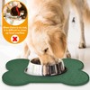PWTAA Dog Food Mat Anti-Slip Silicone Dog Bowl Mat Thicker
