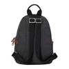Troop London TRP0255 Classic Canvas Backpack - Black Stone Washed