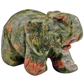 Nupuyai Nupuyai Elefant Figur Edelstein Kristall Glckselefant Heilstein Glcksbringer Elefantenfigur Reiki Fengshui Deko