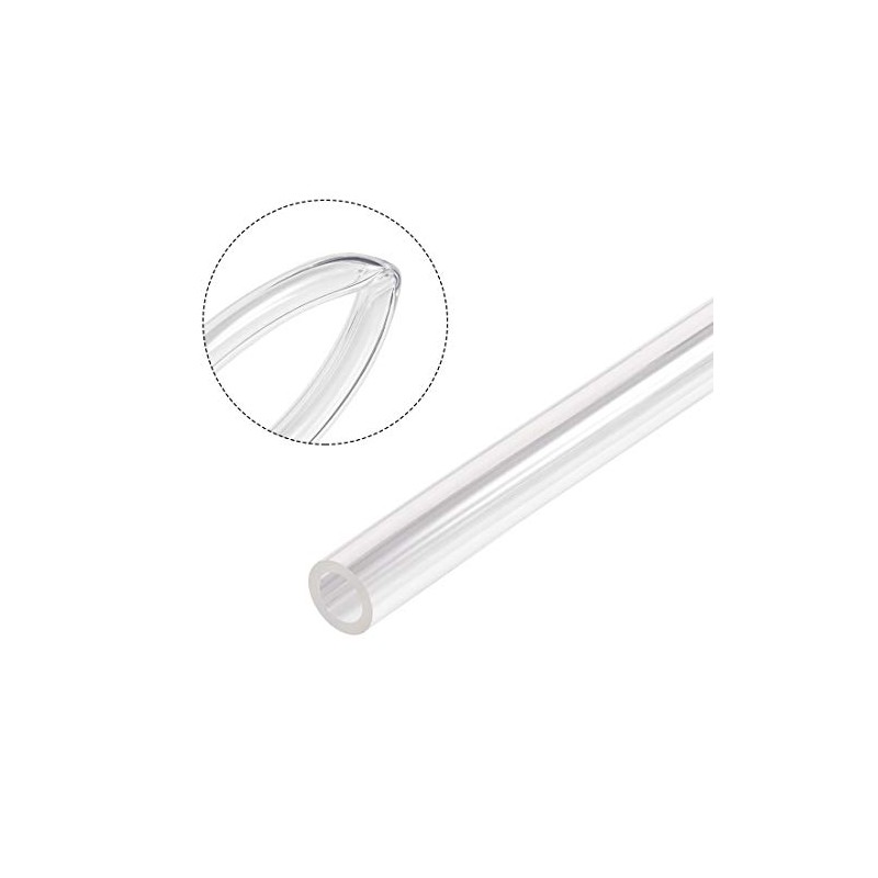 sourcing map PVC Air Hose Flexible Plastic 12mm Inner Dia.