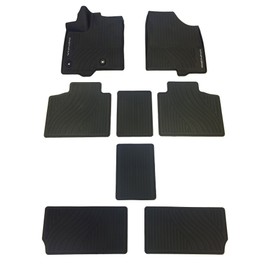 TOYOTA Genuine 2017 Sienna All-Weather Floor Liner Set PT908-08170-02. Black 8 Piece Set.