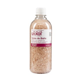 Uiixol Aceites Esenciales - Sales de Baño para Tina con Sal Marina y Sal Epsom, Efecto Relajante y Aromaterapia, Aroma a Rosas que Atrae el Amor, el Carisma y la Paz - 500g