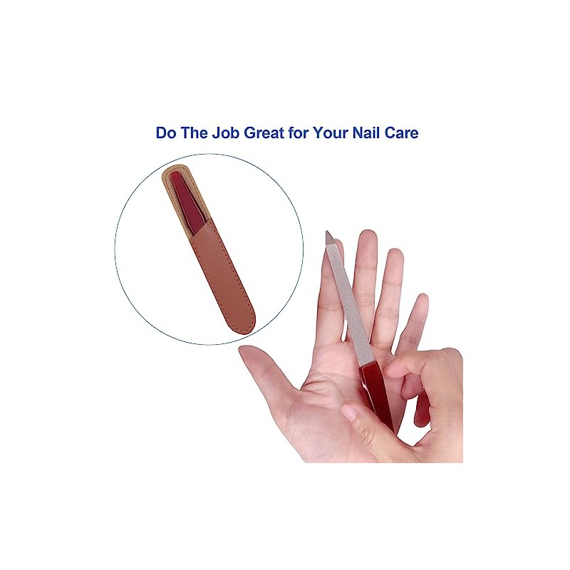 3 Pack Metal Nail File with Sharp Pointed Tip and