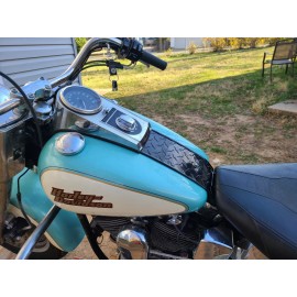 Beetelo Harley Davidson 84-99 Softail - Diamond Plate Lower Dash Panel Tank Bib Fits All