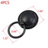 MY MIRONEY 1.46" Diameter Cabinet Drawer Pulls Black Ring Pull