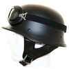 ATO Helmets Oldtimer Motorcycle Helmet with Aviator Goggles Wehrmacht Helmet,