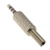 kenable 3.5mm 4 Pole METAL Solder Jack Plug For Audio