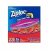 Ziploc Double Zipper Smart Zip Seal Multi-Purpose Storage Gallon - 208 Bags (4 x