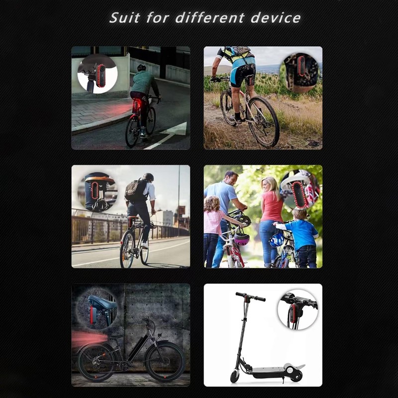 Bike Camera with Tail Light, Bike Rearview Camera 1080P HD