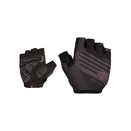 Ziener Women's CLARETE Cycling/Mountain Bike/Cycling Gloves | Short Finger - Breathable/Cushioning, Black, 8