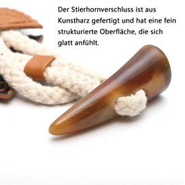 SHULLIN 4 Pairs of Buttons with Clasp, Leather Toggle Clasps, Buttons, Toggle Buttons, Leather Buttons, Faux Leather Buttons for Coats, Jackets, Clothing, Decoration (Brown)