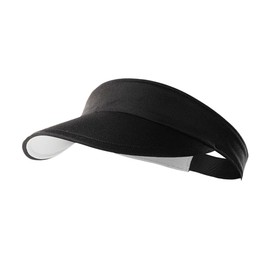 Eskvom Kids Sun Visors Hat,Adjustable Athletic Sports Sun Hat for Boys Girls 3 to 10 Years Old (Soft Comfortable) Black