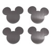 4 Pcs Set Silver - Mickey Head Stainless Steel Drink