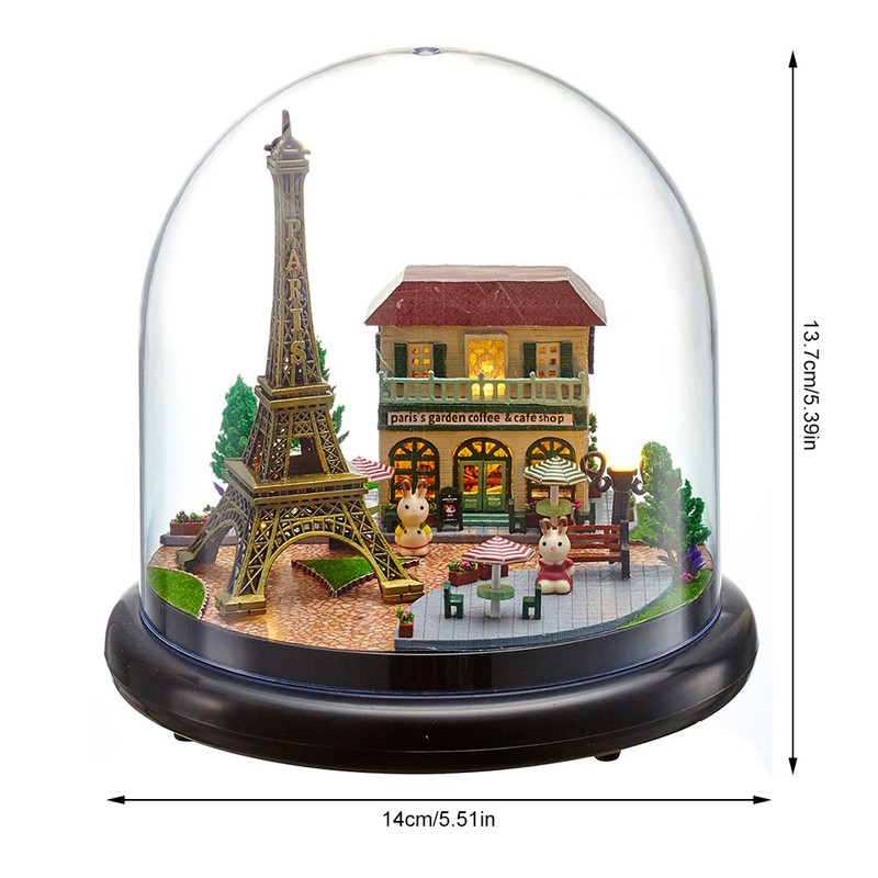 DIY Doll House Music Box Miniature House Toy Kit with