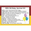 Survival Kit In A Can 40th Birthday Gift. Novelty Fun