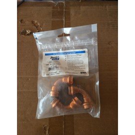 Parker 5/8" 90 Degree Elbow 870604 ZoomLock MZK-90E10-HNBR 3 Pack Lot Copper