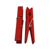 Wuuycoky Wood Craft Clothespins Laundry Peg with Spring 2.9" Color