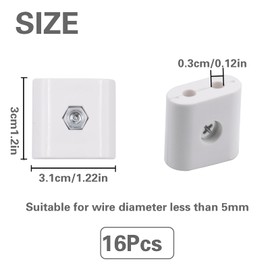 JINGHANGER 16 PCS Gridwall Joining Clips White Wire Grid Panel Connector Grid Wall Clamp Gridwall Panel Joiner Connectors Grid Connectors Joining Clip Accessories for Wall Grid Panels