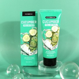 (2ea) Foodaholic Collagen Peel-Off Pack 150ml / Cucumber / (2개)푸드어홀릭 콜라겐 필오프팩 150ml  오이