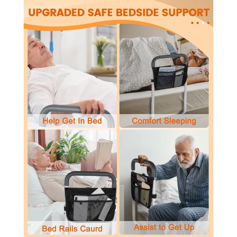 Bed Rails for Elderly Adults Safety - Adjustable Bed Assist