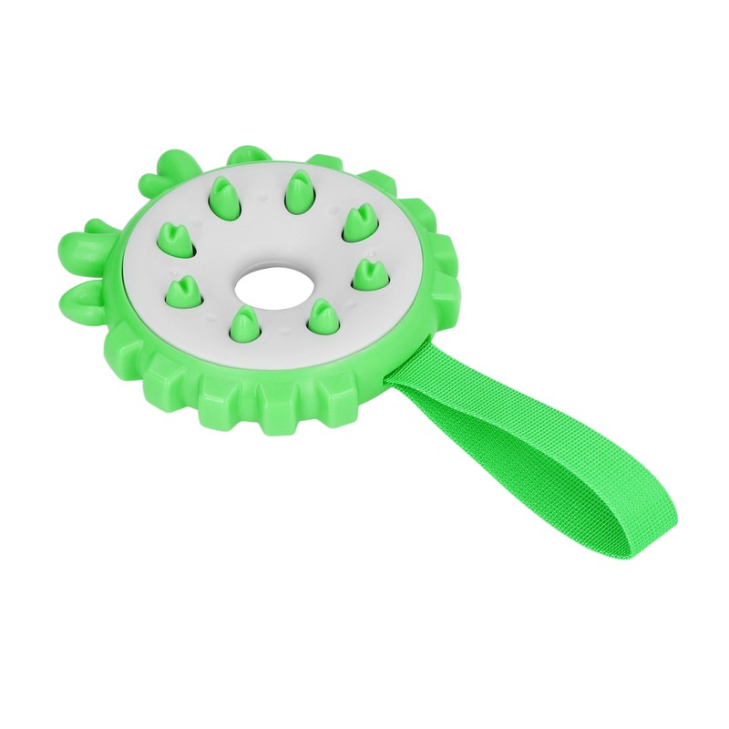 Dog Chewing Toy Bite Resistant Interactive Teeth Cleaning Round Puppy