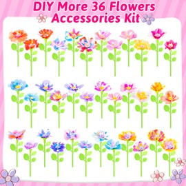 Osllate Upgraded Flower Bouquet Accessories Set for Making 36 Flowers, DIY Arts & Crafts Toy Accessories Flowers Making Toy Kit