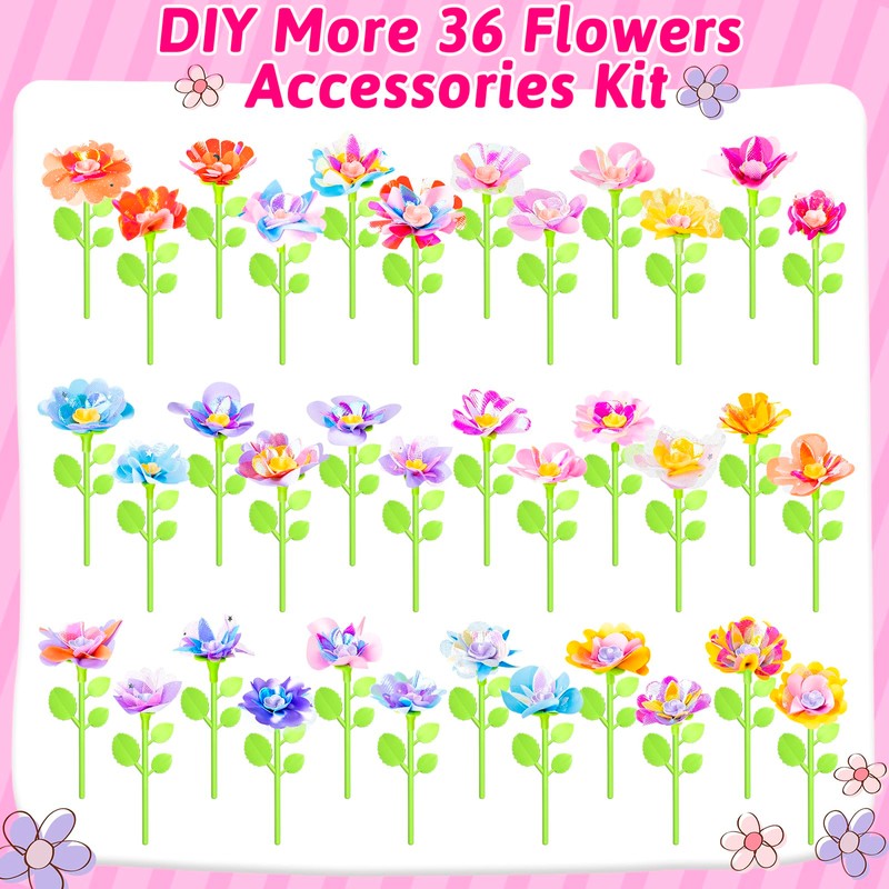 Osllate Upgraded Flower Bouquet Accessories Set for Making 36 Flowers,