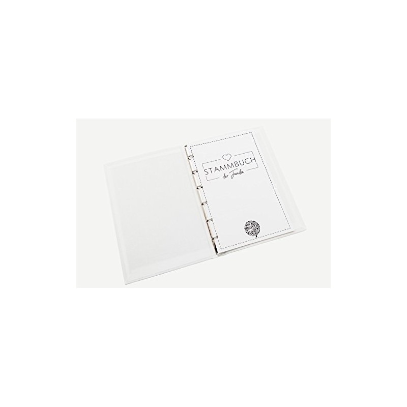 Hochzeitideal Family register 'Amore' made of bookbinding linen (turquoise)