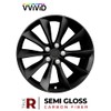 VViViD Black True R Carbon Fiber Vinyl Wrap Roll with