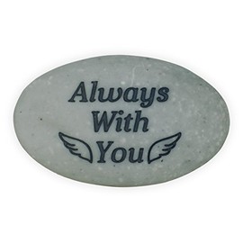 Angelstar Rainbow Bridge Pet Stone-Always with You, Deep Grey